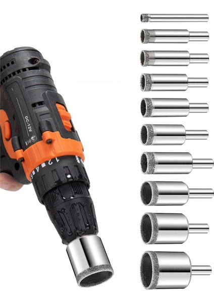 Elmas Matkap Bitleri Seti 20 Adet Elmas Deliği Testere Seti Seramik Karo Porselen Mermer Granit Şişeler Için Cam Matkap Ucu (Yurt Dışından) modelleri