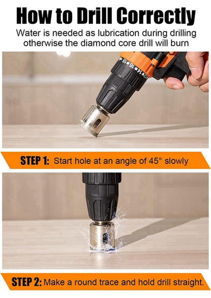 Elmas Matkap Bitleri Seti 20 Adet Elmas Deliği Testere Seti Seramik Karo Porselen Mermer Granit Şişeler Için Cam Matkap Ucu (Yurt Dışından) indirimleri