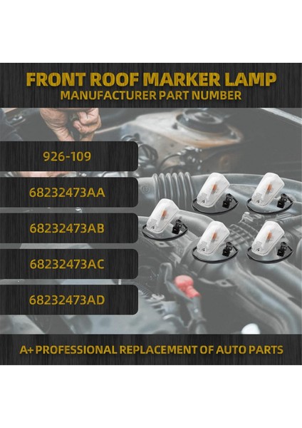 Dodge Ram Promaster Için Ön Çatı Işareti Lambası 1500 2500 3500 2014-2023 Çatı Koşu Işığı 926-109 68232473AA 68232473AB (Yurt Dışından) modelleri