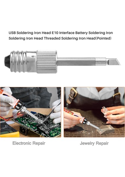 3 Adet Pirinç Lehim Uçları USB Lehimleme Demir Kafası Kaynak Lehimleme Ipuçları E10 Arayüz Lehim Istasyonları (Yurt Dışından) indirimleri
