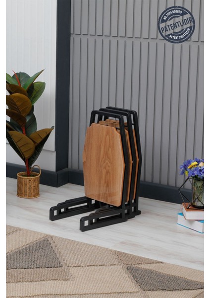 Dali Serisi 1 Adet Beyaz Mermer Desen Katlanabilir Mdf C Sehpa Yan Sehpa Gold Kaplama Metal Ayak