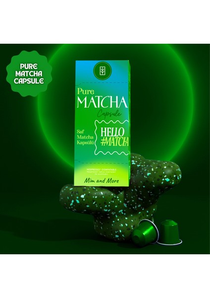 Pure Matcha Kapsül – Nespresso Uyumlu Saf Matcha Tozu, 10'lu Paket fiyatları