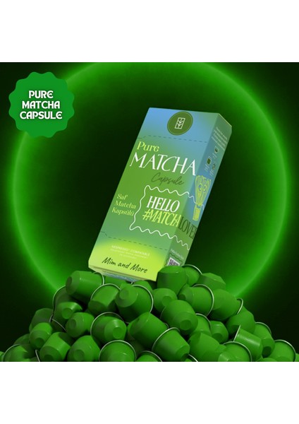 Pure Matcha Kapsül – Nespresso Uyumlu Saf Matcha Tozu, 10'lu Paket modelleri