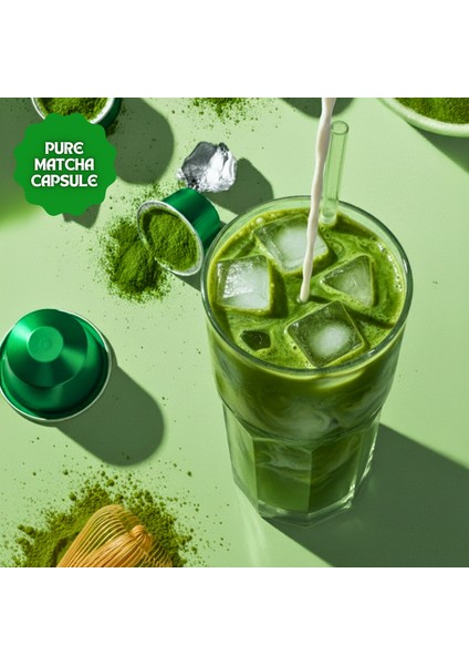 Pure Matcha Kapsül – Nespresso Uyumlu Saf Matcha Tozu, 10'lu Paket fırsatları
