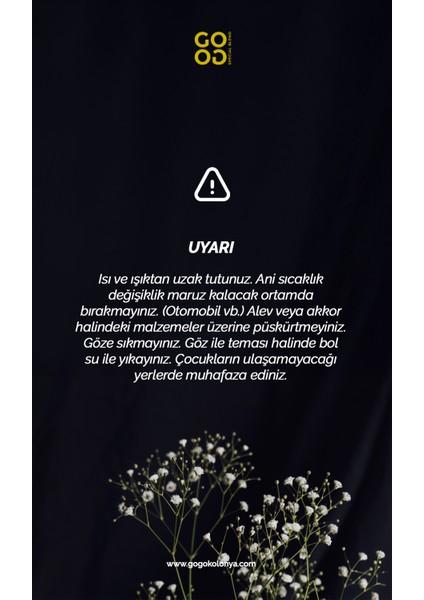 Gogo Fresh Blossom Kolonya 250ML Cam Şişe - 15 Adet