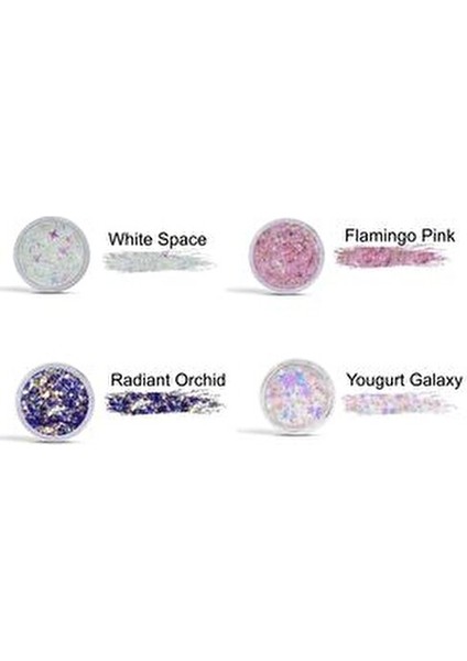 Jel Aydınlatıcı Seti Flamingo Pink Radiant Orchid 4 Renkli Hacim modelleri