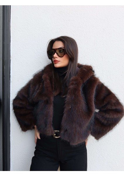 Çıtçıtlı Kapüşon Kürk indirimleri