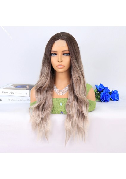 Rus Kumralı Beyaz Platin Ombre ve Röfleli Tül Peruk modelleri