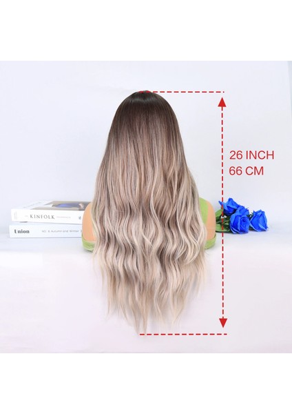 Rus Kumralı Beyaz Platin Ombre ve Röfleli Tül Peruk indirimleri