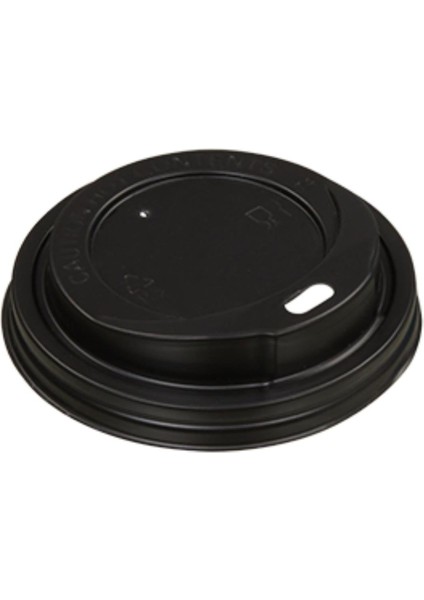 8-12 Oz Sıcak Içecek Kapağı Siyah 100'LÜ
