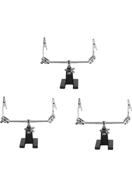 3x Üçüncü El Lehekleme Demir Stand Kelepçesi Yardım Eller Klipli Aracı Pcb Tutucu Elektrik Devreleri Hobi (Yurt Dışından)