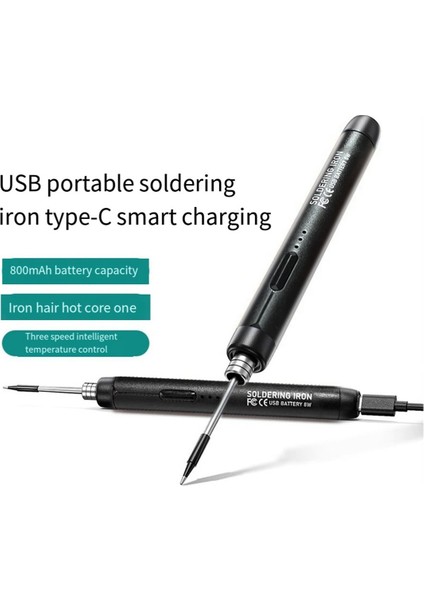 5V Mikro-Usb Lehimleme Demir Kiti Pil Kablosuz Lehim ile Demir Taşınabilir Elektrik Kaynak Makinesi Lehim Pener Portakal (Yurt Dışından) fırsatları