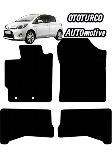 Toyota Yaris XP130 2013-2019 - Hybrıd Uyumlu Ototurco Velur Halı Paspas