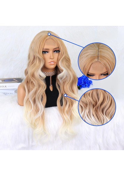 Balköpüğü Platin Röfleli Dalgalı Tül Peruk fırsatları