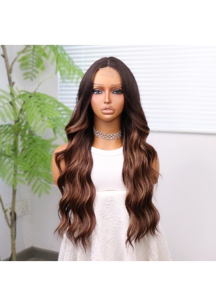 Kahverengi Karamel Işıltılı ve Ombreli Tül Peruk fiyatları