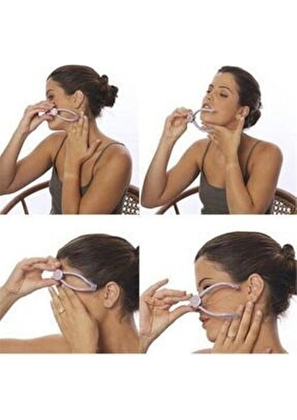 İple Yanak Yüz Tüy Alma Aparatı Pratik Kullanım 11.5 cm 1 Adet Yedek İple indirimleri