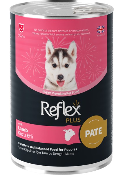 Plus Pate Kuzu Etli Yavru Köpek Maması 395 GR