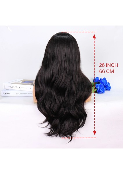 Koyu Kestane Perçemler Kahverengi Tül Peruk indirimleri