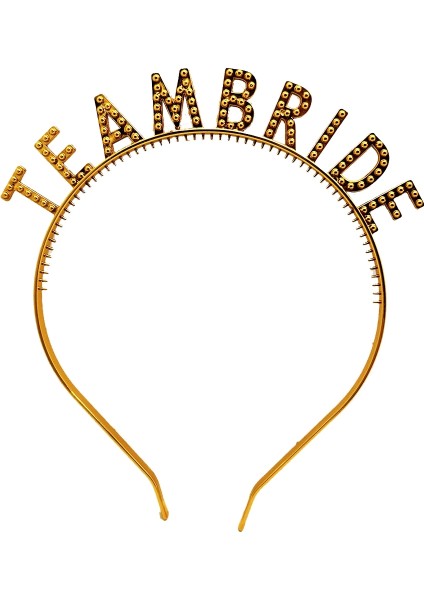 Altın Renk Team Bride Taç Plastik – Gelin ve Nedime Tacı