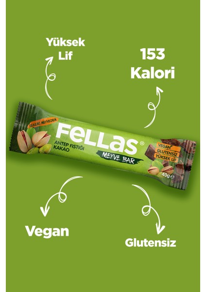 Meyve Bar 40G Ikili Kutu 24 Adet (Antep Fıstıklı x 12 + Yaban Mersinli x 12) indirimleri