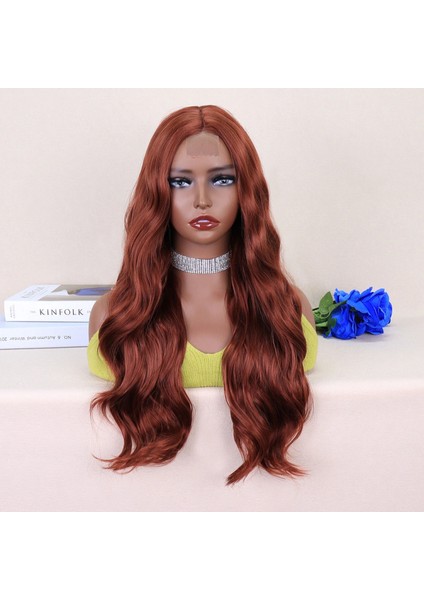 Koyu Bakır Tül Peruk