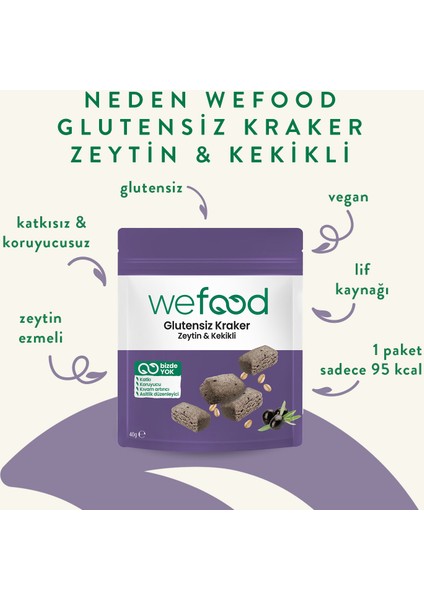 Glutensiz Zeytinli & Kekikli Kraker 40 g 5'li indirimleri