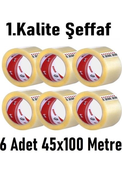 Vege Koli Bantı Aslan 45X100 Şeffaf 6'lı Paket