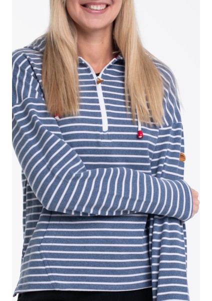 Softly - Female Casual Hoodie Lacivert Kadın Mont modelleri