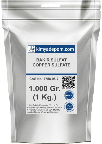 Bakır Sülfat 1 Kg.