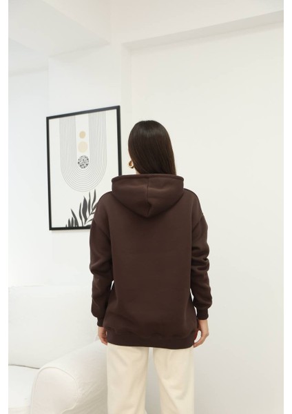 Üç Iplik Kanguru Cep Sweatshirt Pembe fiyatları