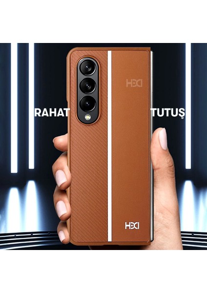 Samsung Galaxy Z Fold 4 Kılıf HBC-155 Lizbon Kapak - Lacivert fırsatları