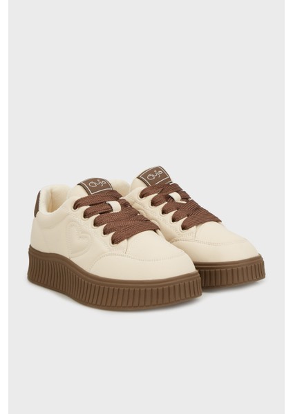 Içi Yumuşak Tüylü Kalın Tabanlı Sneaker Ayakkabı Bayan Ayakkabı 38925K419 modelleri