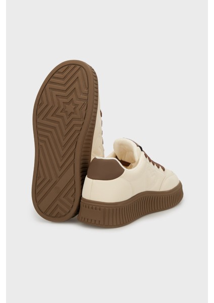 Içi Yumuşak Tüylü Kalın Tabanlı Sneaker Ayakkabı Bayan Ayakkabı 38925K419 fırsatları