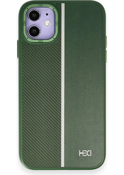 iPhone 11 Kılıf HBC-155 Lizbon Kapak - Koyu Yeşil