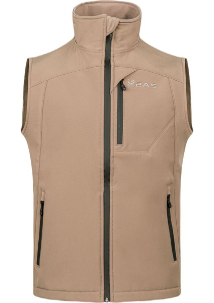 SAMANA Softshell Unisex Yelek Açık Kahverengi