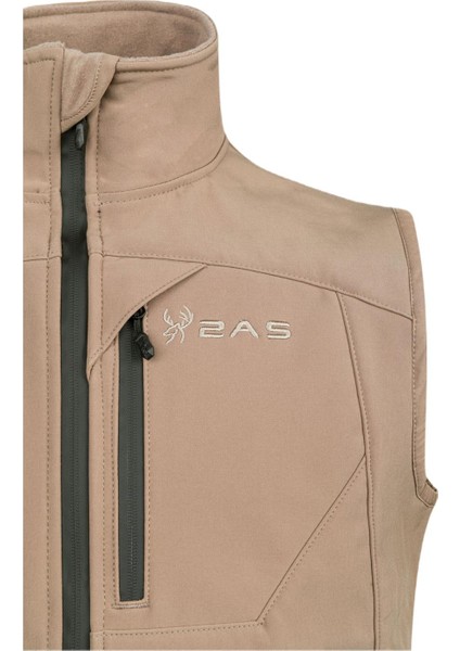 SAMANA Softshell Unisex Yelek Açık Kahverengi