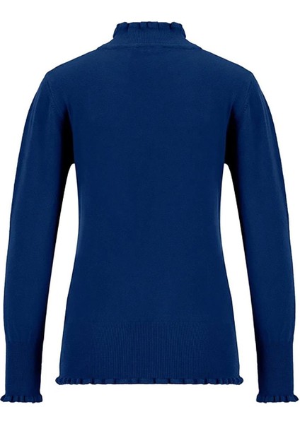 Fırfır Detaylı Kazak 25KD7007 Lacivert fiyatları