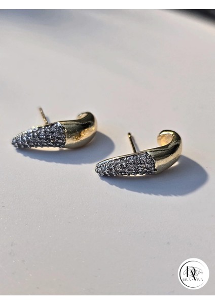 - Glow Earrings – Gold Kaplama Taş Detaylı Tasarım Kadın Küpe (KOD-341) fiyatları