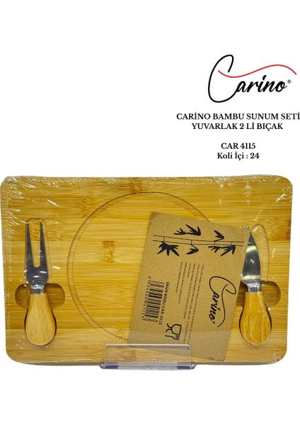 Bambu Bıçaklı Peynir Sunum Seti