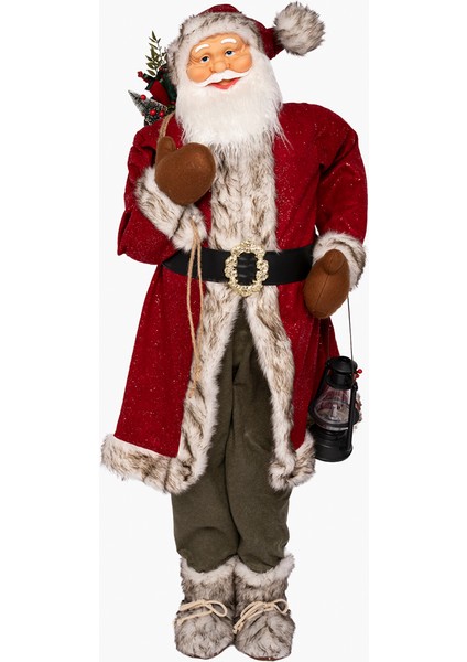 Kırmızı Natural Xl Noel Baba 155CM