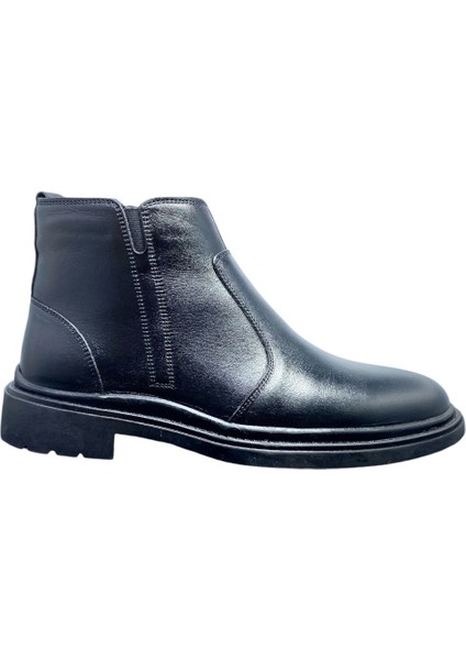 DK-5040T.01 Siyah Erkek Hakiki Deri Rahat Suya Dayanıklı Kışlık Ayakkabı indirimleri