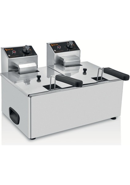 Çiftli Kapaklı 5+5 Lt Elektrikli Fritöz