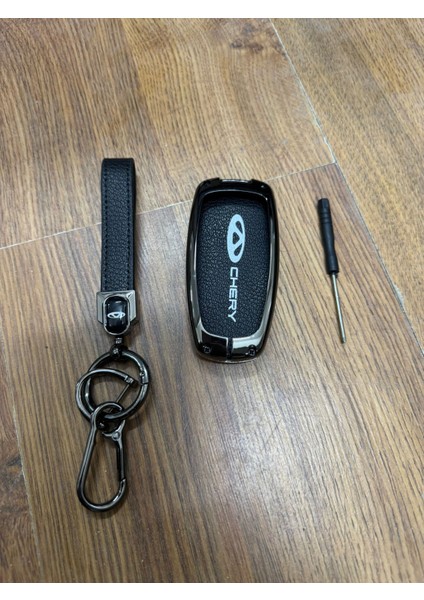 Chery Tiggo 7/8 Anahtarlık Siyah Çelik Korumalı