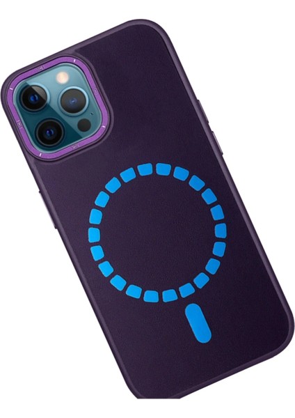 iPhone 12 Pro Max Kılıf HBC-156 Forum Magneticsafe Kapak - Derin Mor indirimleri