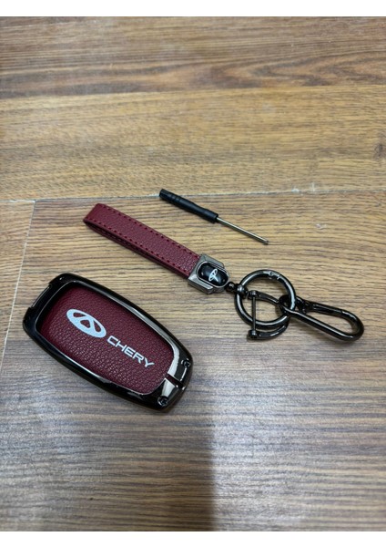 Chery Tiggo 7/8 Anahtarlık Bordo Çelik Korumalı