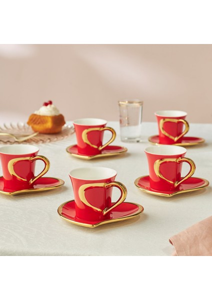 Kalpten 6 Kişilik Kahve Fincan Takımı 90 ml fiyatları
