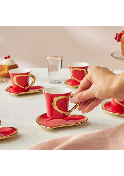 Kalpten 6 Kişilik Kahve Fincan Takımı 90 ml modelleri