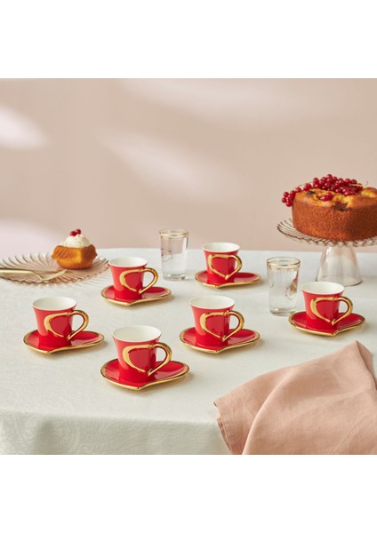 Kalpten 6 Kişilik Kahve Fincan Takımı 90 ml fırsatları