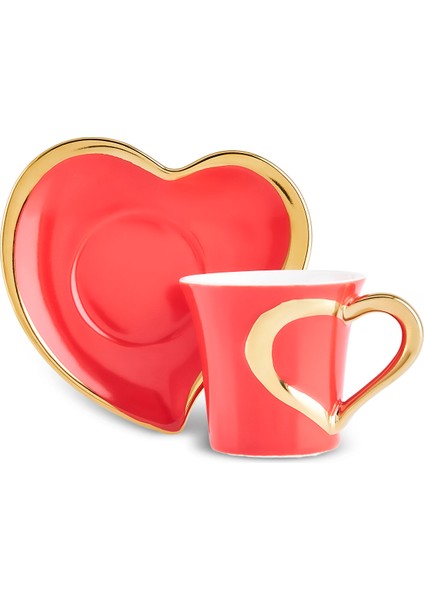 Kalpten 6 Kişilik Kahve Fincan Takımı 90 ml