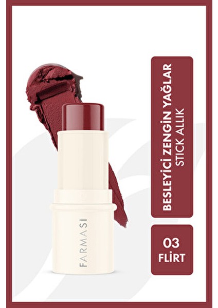 Creamy Stick Blush Krem Allık 03 Flirt Yüksek Pigmentasyonlu Doğal Görünüm fiyatları